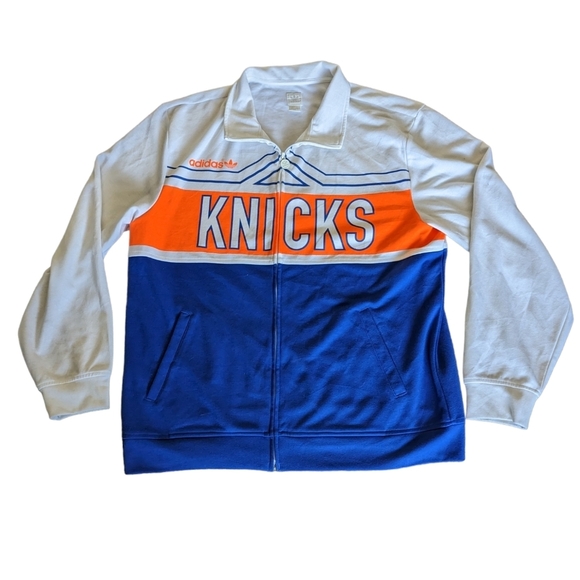 Adidas Carmelo Anthony NY Knicks Knickerbockers Warm Up Track Jacket XXL - Picture 1 of 8